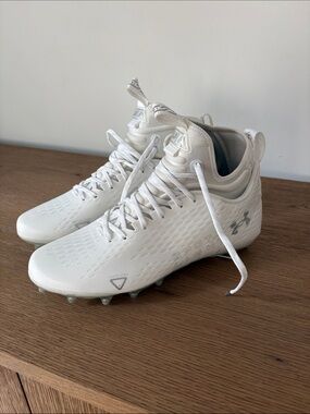 Brand New. Never Worn. Under Armour spotlight Lux MC White Football Cleat